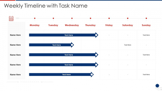 Weekly Timeline With Task Name Microsoft PDF Weekly Timeline With Task Name Microsoft PDF