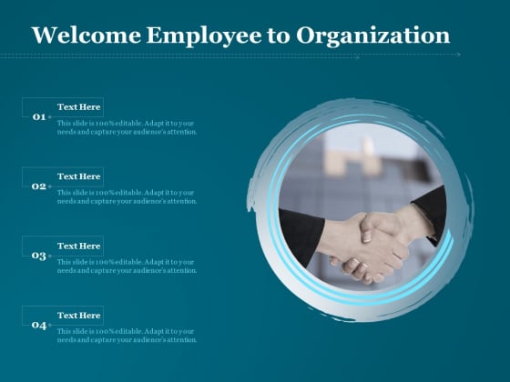Welcome Employee To Organization Ppt PowerPoint Presentation Gallery Visual Aids PDF