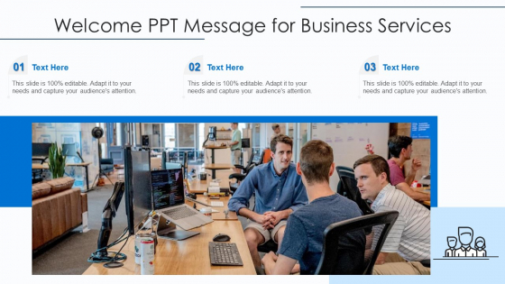Welcome Ppt Message For Business Services Ppt PowerPoint Presentation Ideas Background Image PDF Welcome Ppt Message For Business Services Ppt PowerPoint Presentation Ideas Background Image PDF