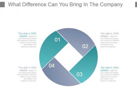 What Difference Can You Bring In The Company Powerpoint Slide Design Ideas