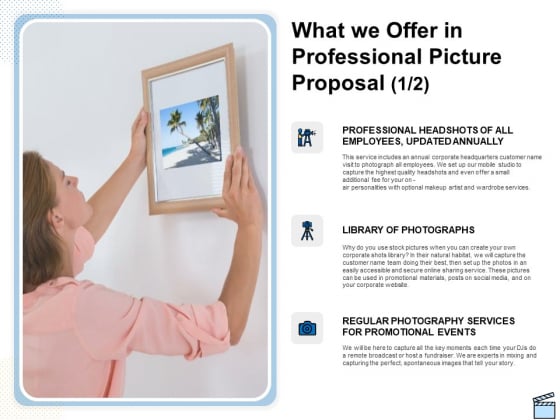 What We Offer In Professional Picture Proposal Events Ppt Icon Diagrams PDF What We Offer In Professional Picture Proposal Events Ppt Icon Diagrams PDF