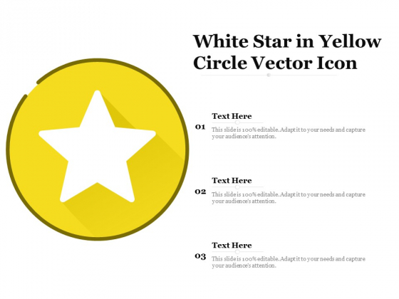 White Star In Yellow Circle Vector Icon Ppt PowerPoint Presentation Inspiration Graphics Design