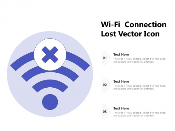 Wi Fi Connection Lost Vector Icon Ppt PowerPoint Presentation Infographic Template Demonstration PDF