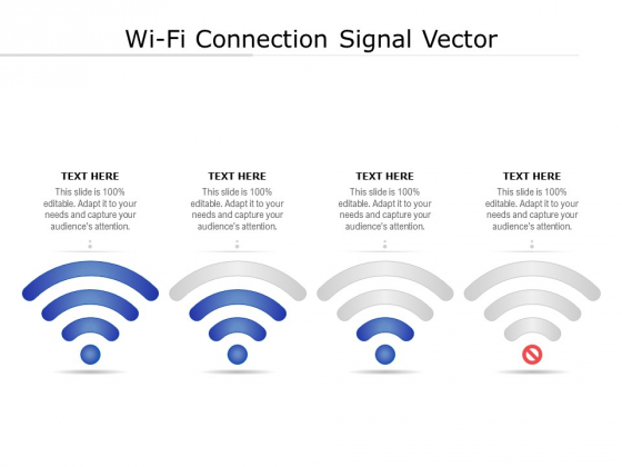 Wi Fi Connection Signal Vector Ppt PowerPoint Presentation Pictures Format