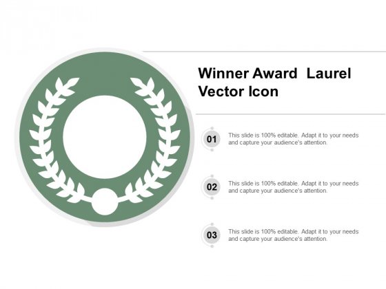 Winner Award Laurel Vector Icon Ppt Powerpoint Presentation File Infographic Template