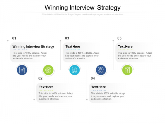 Winning Interview Strategy Ppt PowerPoint Presentation Professional Master Slide Cpb Pdf