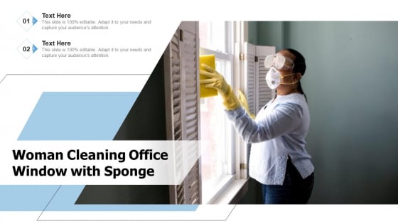 Woman Cleaning Office Window With Sponge Ppt Gallery Ideas PDF Woman Cleaning Office Window With Sponge Ppt Gallery Ideas PDF