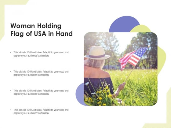 Woman Holding Flag Of Usa In Hand Ppt PowerPoint Presentation Themes PDF Woman Holding Flag Of Usa In Hand Ppt PowerPoint Presentation Themes PDF