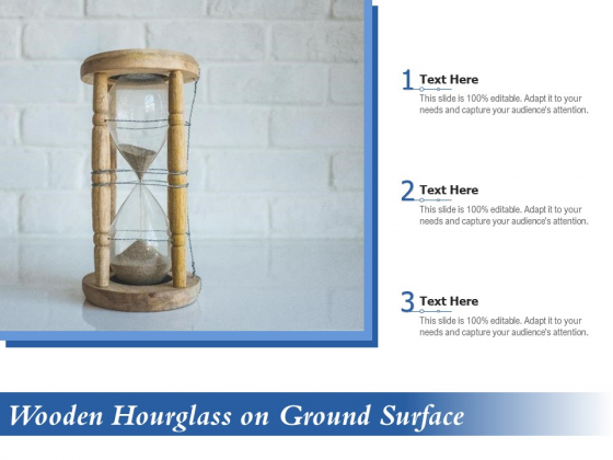 Wooden Hourglass On Ground Surface Ppt PowerPoint Presentation Icon Gallery PDF