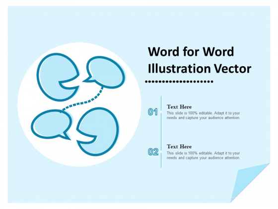 Word For Word Illustration Vector Ppt PowerPoint Presentation Inspiration Icons