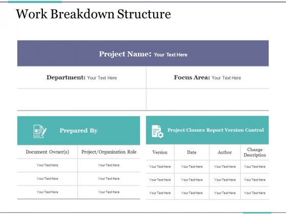 work breakdown structure ppt powerpoint presentation ideas model
