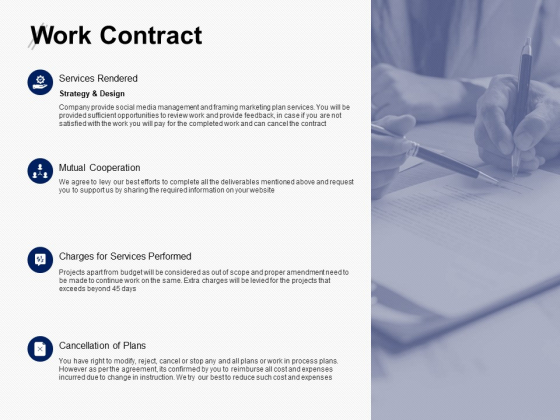 Work Contract Services Performed Ppt PowerPoint Presentation Outline Sample Work Contract Services Performed Ppt PowerPoint Presentation Outline Sample