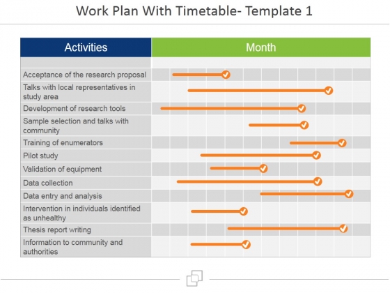 Work Plan With Timetable Template 1 Ppt PowerPoint Presentation Icon Show