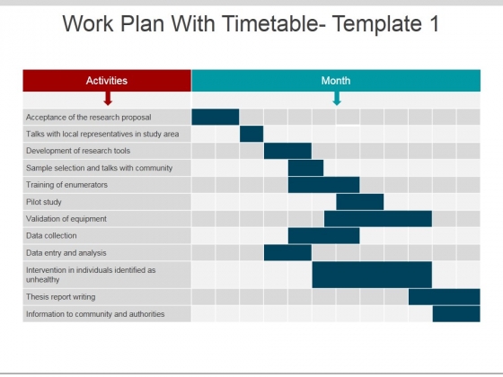 presentation timetable template