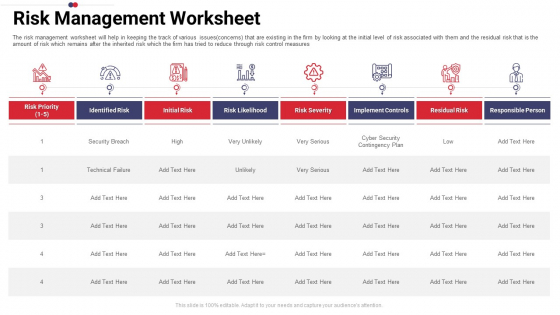Work Prioritization Procedure Risk Management Worksheet Structure PDF Work Prioritization Procedure Risk Management Worksheet Structure PDF