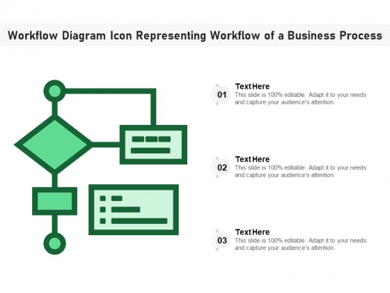 Workflow Diagram Icon Representing Workflow Of A Business Process Ppt PowerPoint Presentation File Slides PDF