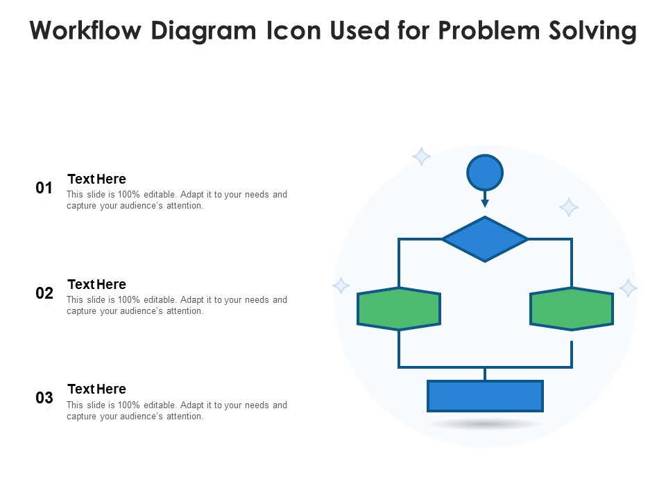 Workflow Diagram Icon Used For Problem Solving Ppt PowerPoint ...