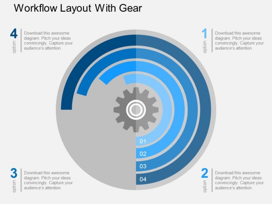 Workflow Layout With Gear Powerpoint Templates Workflow Layout With Gear Powerpoint Templates