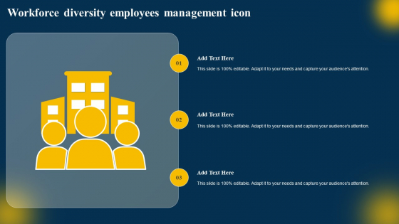 Workforce Diversity Employees Management Icon Professional PDF