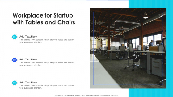 Workplace For Startup With Tables And Chairs Guidelines PDF
