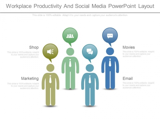 Workplace Productivity And Social Media Powerpoint Layout Workplace Productivity And Social Media Powerpoint Layout