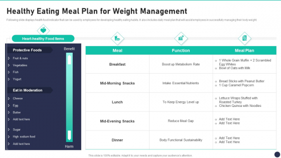 Workspace Wellness Playbook Healthy Eating Meal Plan For Weight Management Topics PDF Workspace Wellness Playbook Healthy Eating Meal Plan For Weight Management Topics PDF