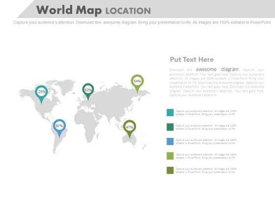 World Map For Global Business Report Powerpoint Slides World Map For Global Business Report Powerpoint Slides