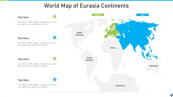 World Map Of Eurasia Continents Clipart PDF