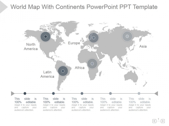 World Map With Continents Ppt PowerPoint Presentation Example World Map With Continents Ppt PowerPoint Presentation Example
