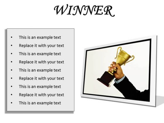 Winner Success PowerPoint Presentation Slides F Winner Success PowerPoint Presentation Slides F