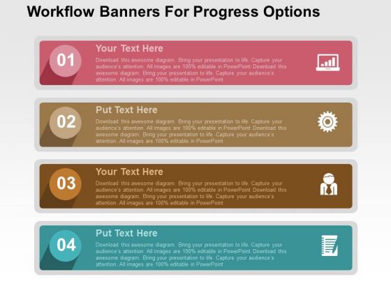 Workflow Banners For Progress Options PowerPoint Templates Workflow Banners For Progress Options PowerPoint Templates