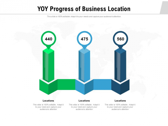 Yoy Progress Of Business Location PowerPoint Templates Slides And Graphics