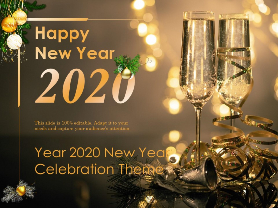 Year 2020 New Year Celebration Theme Ppt PowerPoint Presentation Summary Design Inspiration