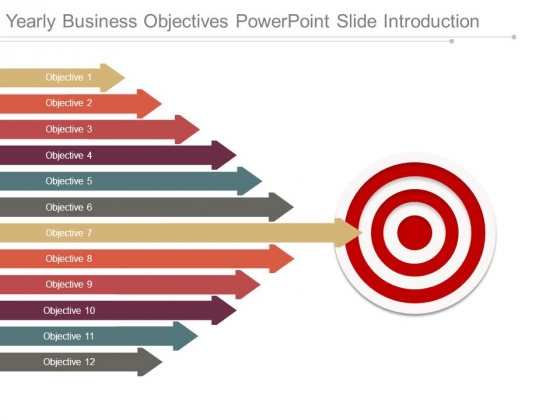 Yearly Business Objectives Powerpoint Slide Introduction Yearly Business Objectives Powerpoint Slide Introduction