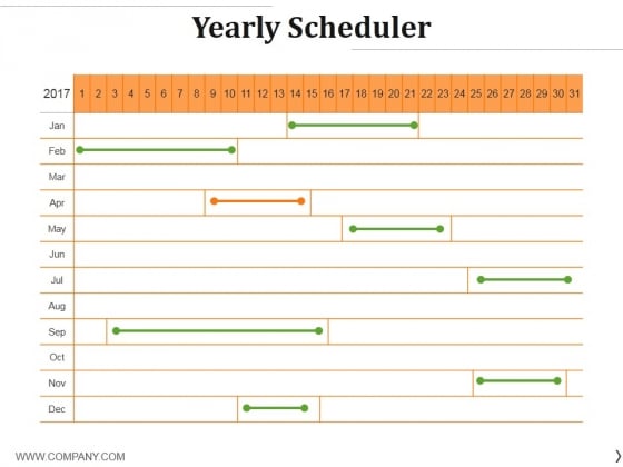 Yearly Scheduler Ppt PowerPoint Presentation Outline Ideas