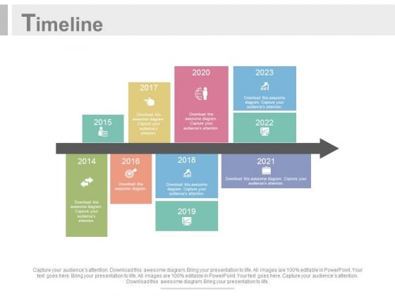 Yearly Time Scale For Planning Powerpoint Slides Yearly Time Scale For Planning Powerpoint Slides