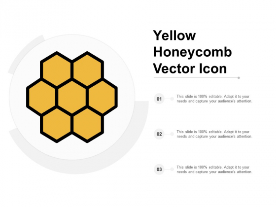 Yellow Honeycomb Vector Icon Ppt PowerPoint Presentation Show