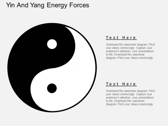 Yin And Yang Energy Forces Powerpoint Template