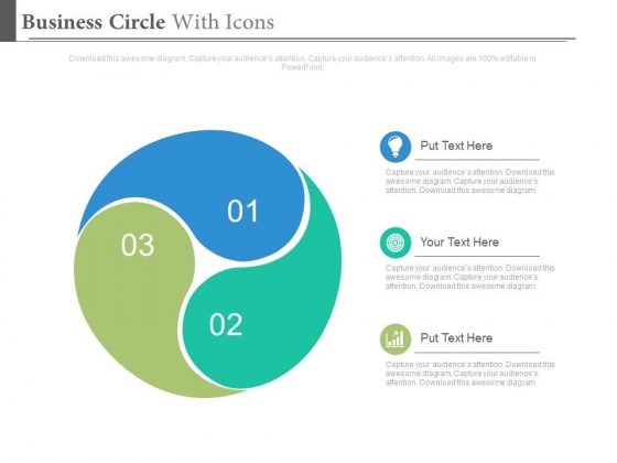 Ying Yang Style Circle Diagram Powerpoint Slides Ying Yang Style Circle Diagram Powerpoint Slides