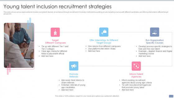 Young Talent Inclusion Recruitment Strategies Sample PDF