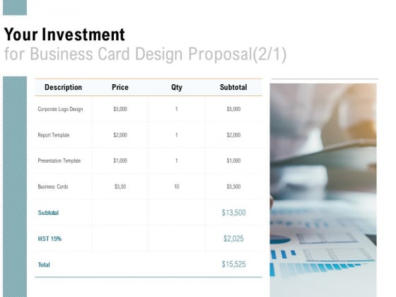 Your Investment For Business Card Design Proposal Financial Ppt PowerPoint Presentation Portfolio Grid Your Investment For Business Card Design Proposal Financial Ppt PowerPoint Presentation Portfolio Grid
