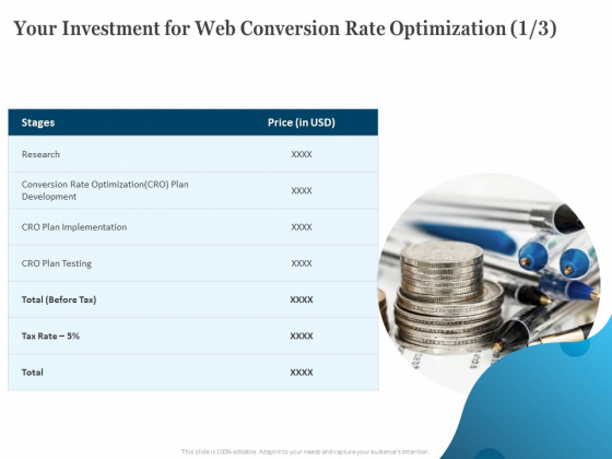 Your Investment For Web Conversion Rate Optimization Ppt Inspiration Smartart PDF Your Investment For Web Conversion Rate Optimization Ppt Inspiration Smartart PDF