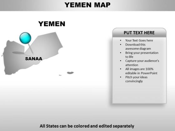 Yemen Country PowerPoint Maps Yemen Country PowerPoint Maps