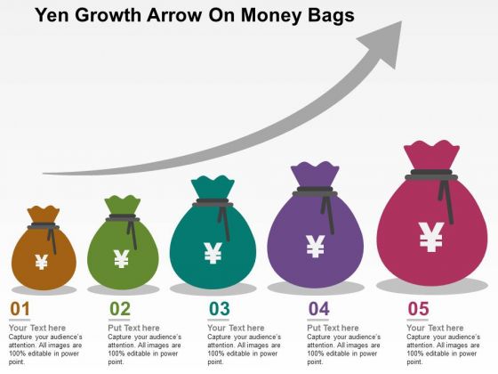 Yen Growth Arrow On Money Bags PowerPoint Templates Yen Growth Arrow On Money Bags PowerPoint Templates