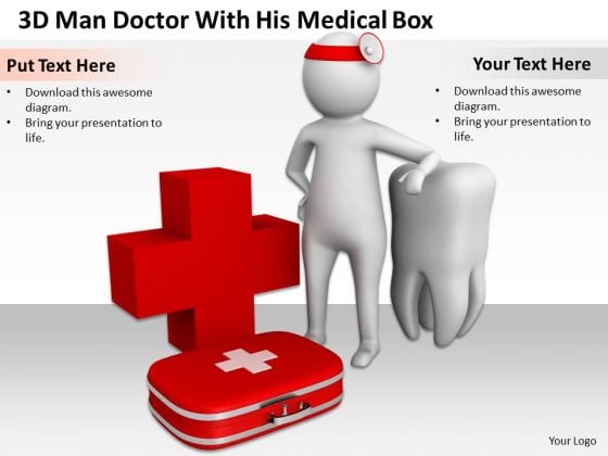 Young Business People Doctor With His Medical Box PowerPoint Templates Ppt Backgrounds For Slides Young Business People Doctor With His Medical Box PowerPoint Templates Ppt Backgrounds For Slides