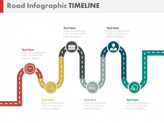Zigzag Business Roadmap Infographics Powerpoint Slides