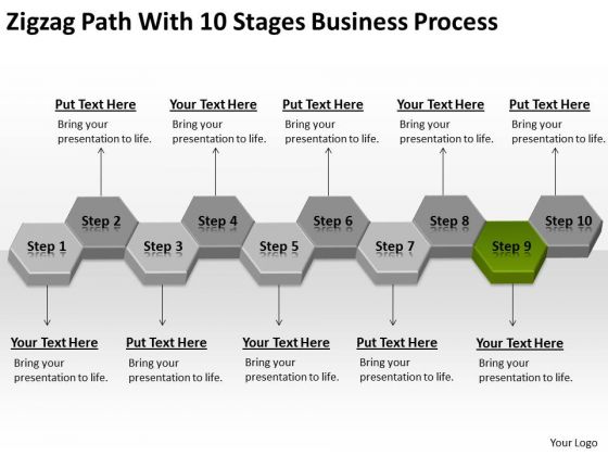 Zigzag Path With 10 Stages Business Process Plan Download PowerPoint Slides Zigzag Path With 10 Stages Business Process Plan Download PowerPoint Slides