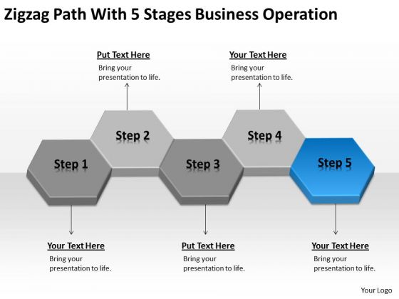 Zigzag Path With 5 Stages Business Operation Ppt Plan PowerPoint Slide Zigzag Path With 5 Stages Business Operation Ppt Plan PowerPoint Slide