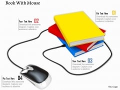0814 Stock Photo Computer Mouse Connected To Books PowerPoint Slide 0814 Stock Photo Computer Mouse Connected To Books PowerPoint Slide