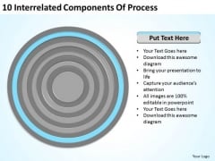 10 Interrelated Components Of Process Ppt Business Plan Form PowerPoint Slides